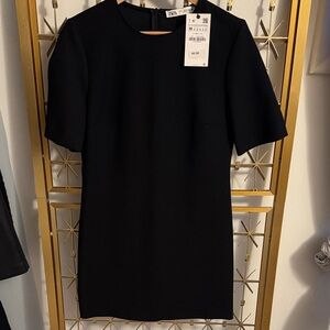 Zara Classic Black Short Sleeve Dress